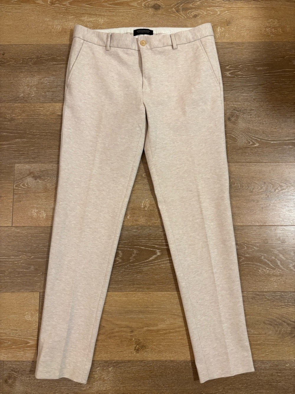 Scotch and Soda: Men's Slim Dress Pants in Light Beige